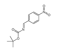tert-butyl N-[(4-nitrophenyl)methylidene]carbamate Structure