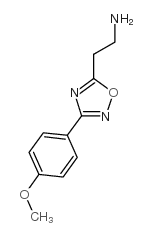 2-[3-(4-甲氧基苯基)-1,2,4-噁二唑-5-基]-1-乙胺结构式