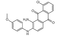 1-amino-8-chloro-2-(4-methoxyanilino)anthracene-9,10-dione Structure
