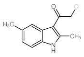 2-Chloro-1-(2,5-dimethyl-1H-indol-3-yl)ethanone结构式