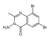 3-amino-6,8-dibromo-2-Methylquinazolin-4(3H)-one结构式