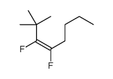 3,4-difluoro-2,2-dimethyloct-3-ene结构式