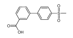 4-甲烷磺酰基-联苯-3-羧酸结构式