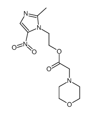 2-(2-methyl-5-nitro-1H-imidazol-1-yl)ethyl 2-morpholinoacetate结构式