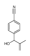 4-(1-hydroxy-2-methylprop-2-enyl)benzonitrile结构式