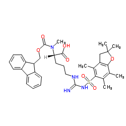 N5-[[[(2,3-二氢-2,2,4,6,7-五甲基-5-苯并呋喃基)磺酰基]氨基]亚氨基甲基]-N2-[(9H-芴-9-基甲氧基)羰基]-N2-甲基-L-鸟氨酸图片