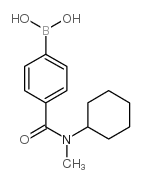 (4-(Cyclohexyl(methyl)carbamoyl)phenyl)boronic acid Structure