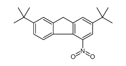 9H-Fluorene, 2,7-bis(1,1-dimethylethyl)-4-nitro结构式