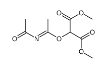 dimethyl 2-(N-acetyl-C-methylcarbonimidoyl)oxypropanedioate结构式
