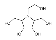 1-(2-hydroxyethyl)-2,5-bis(hydroxymethyl)pyrrolidine-3,4-diol Structure