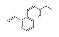1-(2-acetylphenyl)pent-1-en-3-one Structure