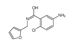 5-Amino-2-chloro-N-(2-furylmethyl)benzamide Structure