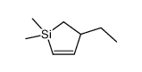 3-ethyl-1,1-dimethyl-2,3-dihydrosilole Structure