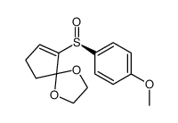 (S)-6-((4-methoxyphenyl)sulfinyl)-1,4-dioxaspiro[4.4]non-6-ene结构式