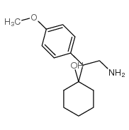1-(4-Methoxyphenyl)-2-aminoethyl cyclohexanol hydrochloride structure