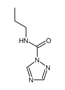 1H-1,2,4-Triazole-1-carboxamide,N-propyl-(9CI)结构式