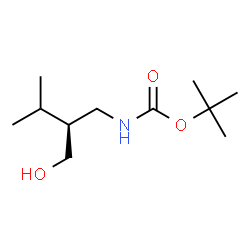 Boc-(S)-2-(aminomethyl)-3-methylbutan-1-ol Structure