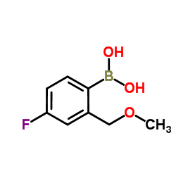 4-氟-2-(甲氧基甲基)苯基硼酸结构式