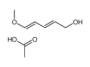 acetic acid,5-methoxypenta-2,4-dien-1-ol结构式