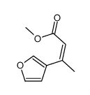methyl 3-(furan-3-yl)but-2-enoate结构式