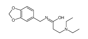 N-(1,3-benzodioxol-5-ylmethyl)-3-(diethylamino)propanamide Structure