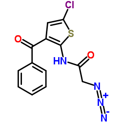 2-Azido-N-(3-benzoyl-5-chloro-2-thienyl)acetamide Structure