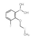 [3-fluoro-2-(methylsulfanylmethoxy)phenyl]boronic acid Structure