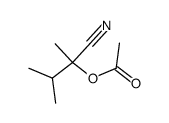 2-acetoxy-2,3-dimethylbutanenitrile结构式