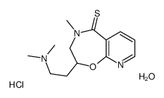 2-[2-(dimethylamino)ethyl]-4-methyl-2,3-dihydropyrido[3,2-f][1,4]oxazepine-5-thione,hydrate,hydrochloride Structure