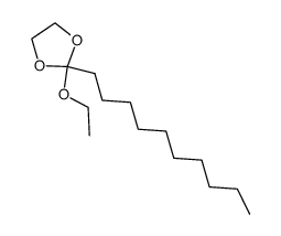 2-decyl-2-ethoxy-1,3-dioxolane结构式