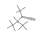 Diazo(di-tert-butylmethylsilyl)(trimethylsilyl)methan Structure