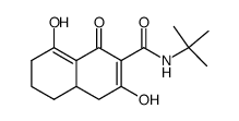 3,8-Dihydroxy-1-oxo-1,4,4a,5,6,7-hexahydro-naphthalene-2-carboxylic acid tert-butylamide Structure