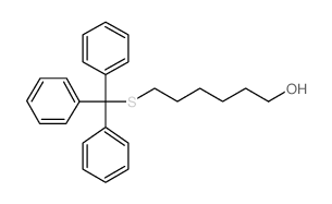 6-tritylsulfanylhexan-1-ol结构式