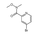 4-bromo-N-methoxy-N-methylpyridine-2-carboxamide Structure