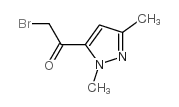 2-溴-1-(1,3-二甲基-1H-吡唑-5-基)乙酮结构式