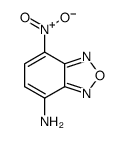 4-AMINO-7-NITRO-2,1,3-BENZOXADIAZOLE结构式