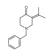 1-benzyl-3-(propan-2-ylidene)piperidin-4-one Structure