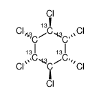 林丹-13C6 (Γ-BHC)结构式