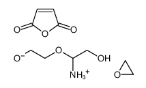 2-(1-azaniumyl-2-hydroxyethoxy)ethanolate,furan-2,5-dione,oxirane Structure
