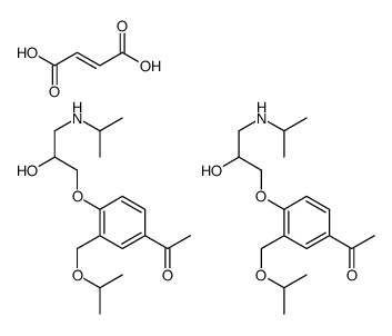 (E)-but-2-enedioic acid,1-[4-[2-hydroxy-3-(propan-2-ylamino)propoxy]-3-(propan-2-yloxymethyl)phenyl]ethanone Structure