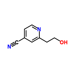2-(2-羟乙基)吡啶-4-腈结构式