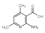 2-氨基-4,6-二甲基烟酸结构式