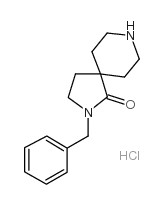 2,8-二氮杂螺[4.5]-1-癸酮, 2-(苯基甲基)-盐酸盐结构式