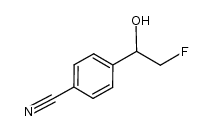 4-[(+/-)-2-fluoro-1-hydroxyethyl]benzonitrile结构式
