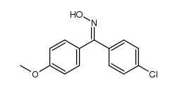 (4-chlorophenyl)(4-methoxyphenyl)methanone oxime Structure