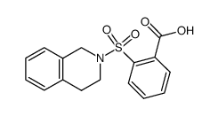 N-(o-carboxyphenylsulphonyl)-1,2,3,4-tetrahydroisoquinoline结构式