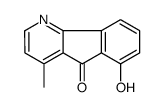 6-hydroxy-4-methylindeno[1,2-b]pyridin-5-one结构式