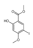 2-羟基-5-碘-4-甲氧基苯甲酸甲酯结构式