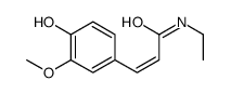 N-ethyl-3-(4-hydroxy-3-methoxyphenyl)prop-2-enamide Structure