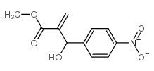 2-[羟基-(4-硝基-苯基)-甲基]-丙烯酸甲酯结构式